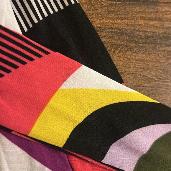 Colorful Dana Buchman Spandex Blend Dress with Side Tie, Sz. M. - Picture 7 of 13